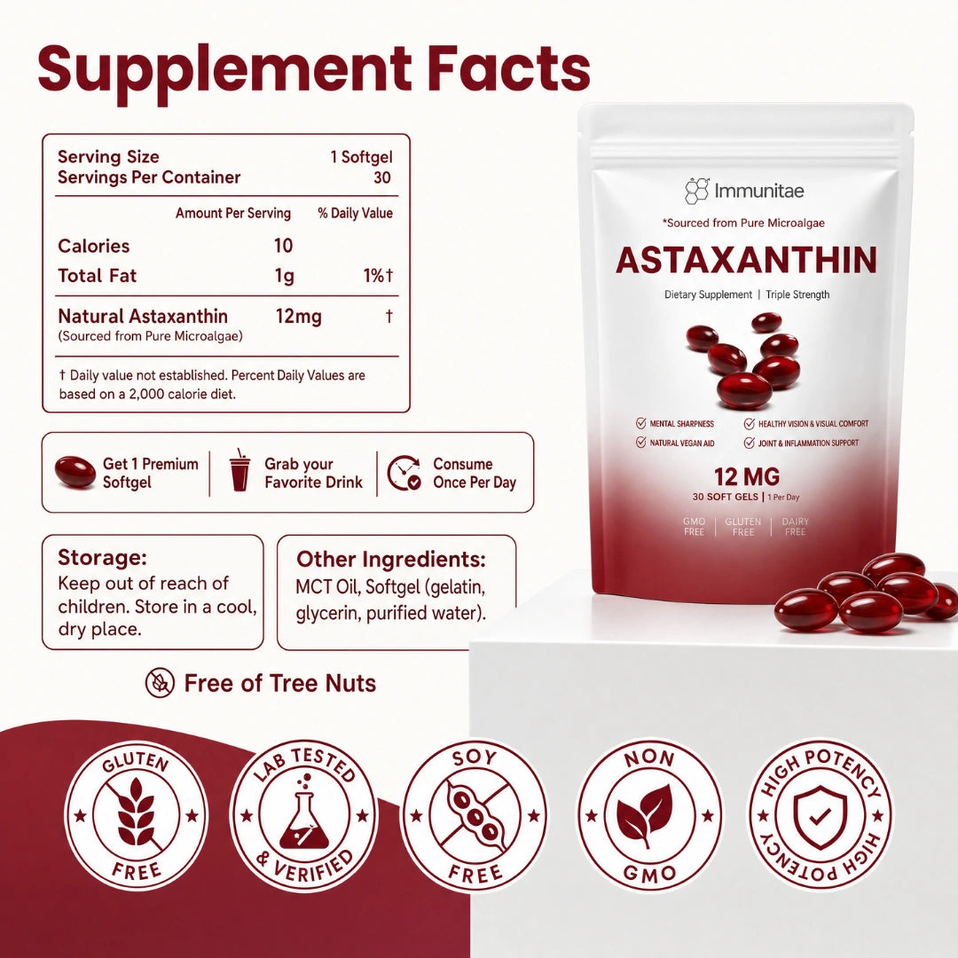 1 Month Immunitae Astaxanthin Supply