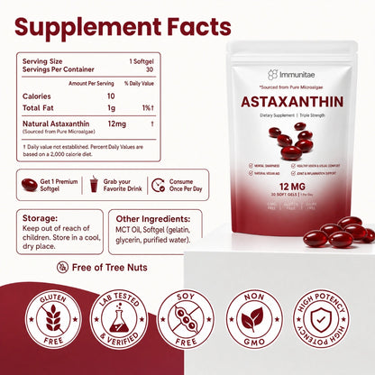 1 Month Immunitae Astaxanthin Supply
