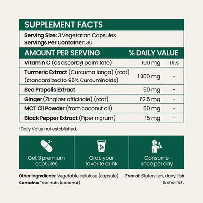 Turmeric Curcumin Capsules (1,000mg)